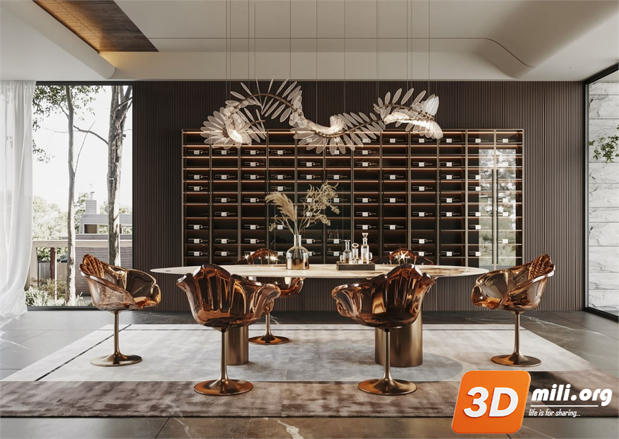 Dining Table Set Skp Files